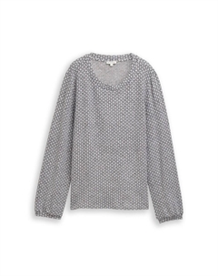 Лонгслив, mottled grey Tom tailor