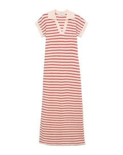 Вязаное платье TUNIS, Cream/Red Mango