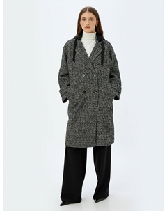 Демисезонное пальто, mottled black Koton