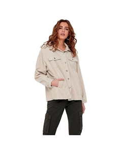 Куртка Bitten Life Cord overshirt, серебряный Only