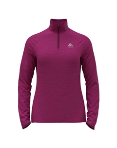 Спортивная футболка Run Easy Warm half zip, фиолетовый Odlo