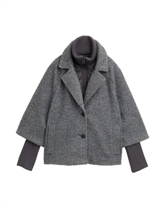 Демисезонная куртка, Anthracite/Dark grey Tom tailor