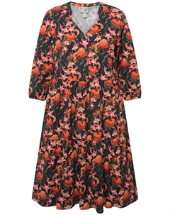 Миди платье, Mixed colors Ulla popken