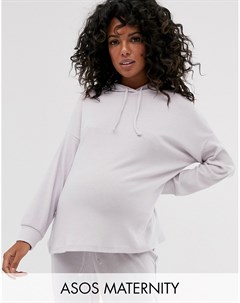 Худи в стиле casual из мягкого трикотажа в рубчик ASOS DESIGN Maternity Asos maternity