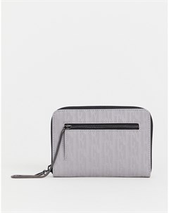 Серый кошелек на молнии с тисненым рисунком Juicy alexis Juicy couture