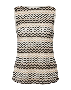 Вязаный топ, Cream/Camel Comma,