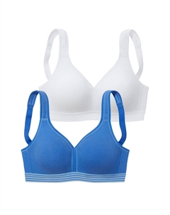 Бюстгальтер-бралетт, Sky blue/White Petite fleur