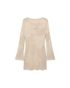 Вязаное платье Rosetto, Beige/Ecru Mango