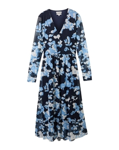 Миди платье, Night blue/Light blue Tom tailor