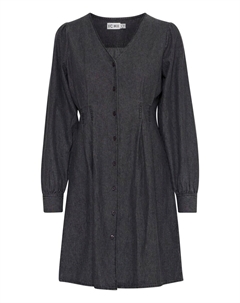 Мини платье ARCHER DR, Black denim Ichi