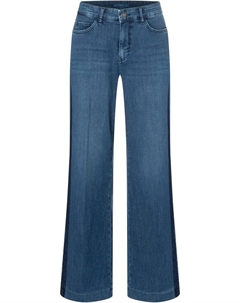 Джинсы с широкими штанинами, Blue denim Mac