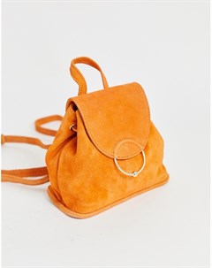 Миниатюрный замшевый рюкзак с кольцом и шариком Asos design