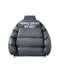 Стеганая куртка унисекс, Черный (под ним флисовая толстовка с круглым вырезом) Bobby abley