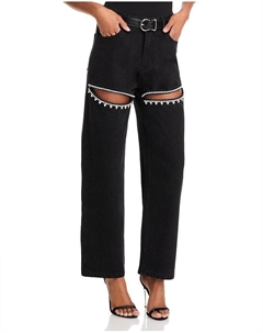 Тейлор Брюки с отделкой из страз, черный Steve madden