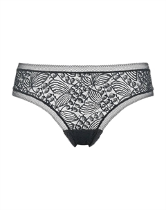Кружевные трусы-танга, черный Eres