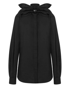 Рубашка с бантом, черный Moschino