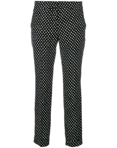 Укороченные брюки с узором в горох, черный Etro