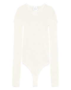 Боди из сетчатой вязки, белый Wardrobe.nyc