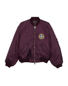 Бомбер с нашивкой-логотипом, фиолетовый Balenciaga