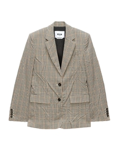 Клетчатый пиджак, нейтральный Msgm