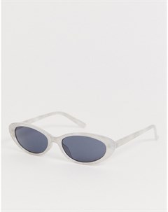 Белые круглые солнцезащитные очки в стиле ретро Jeepers peepers
