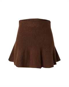 Мини юбка Adalee Wool, Brown Edited