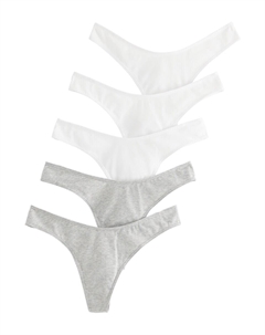 Стринги Nellie, Grey/White Lindex