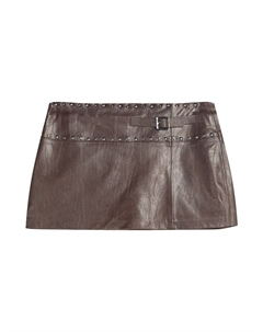 Кожаная юбка, Brown Bershka