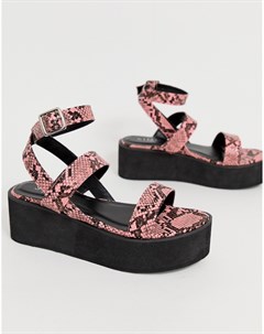 Розовые сандалии на платформе Simmi London Kestral Simmi shoes