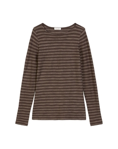 Лонгслив Marc OPolo, Light brown/Dark brown Marc o'polo