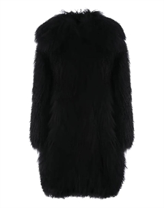 Пальто из овчины, черный Alaia