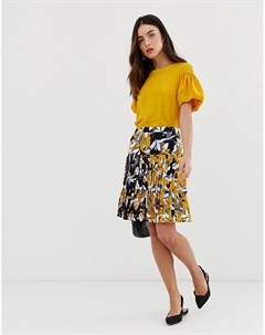 Плиссированная юбка с цветочным принтом French connection