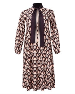 Макси платье GOCCIA, Beige/Blackberry Yoek