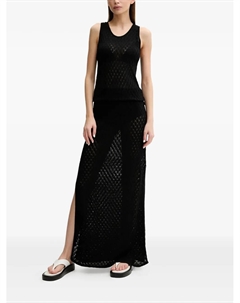 Платье макси рыхлой вязки, черный Melissa odabash