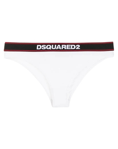 Трусы-стринги с логотипом, белый Dsquared2
