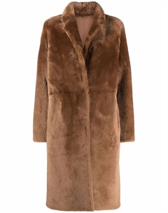 Двусторонняя шуба, коричневый Yves salomon