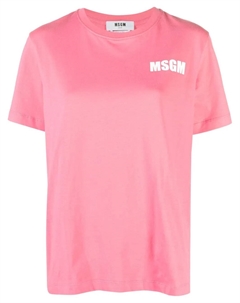 Футболка с логотипом, розовый Msgm