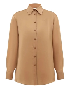 Гипнотическая атласная рубашка, коричневый Zimmermann