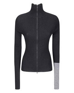 Куртка на молнии с высоким воротником, черный Yohji yamamoto