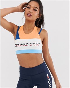Разноцветный бюстгальтер с логотипом и средней поддержкой Tommy hilfiger sport