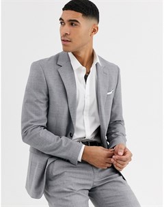 Серый узкий пиджак Celio