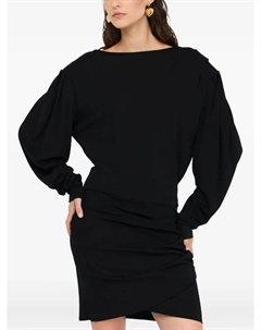 Платье мини с драпировкой, черный Liu jo