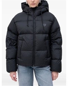 Пуховая куртка с капюшоном, черный Hugo