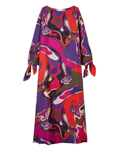 Макси-платье с принтом орхидей, фиолетовый Pucci