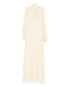 Макси-платье с бантом, нейтральный Vivetta