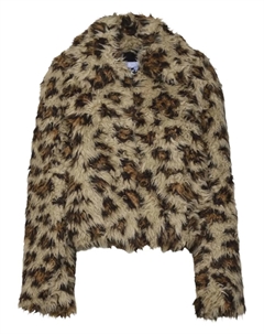 Куртка с леопардовым принтом, коричневый Msgm