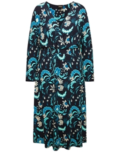 Миди платье, Blue/marine blue Ulla popken