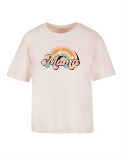 Футболка Mothers Day Celebration Rainbow Mama Design Mom Appreciation, Pastel pink F4nt4stic