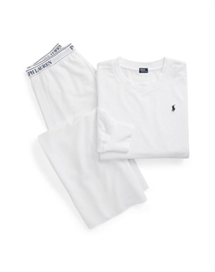 Пижама Sweatshirt & Wide Leg Set - Club Terry, White Polo ralph lauren