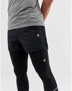 Черные ультралегкие шорты для бега 5 дюймов Lyle & scott fitness